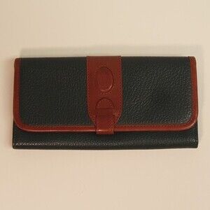Liz Claiborne Vintage Green and Brown Wallet